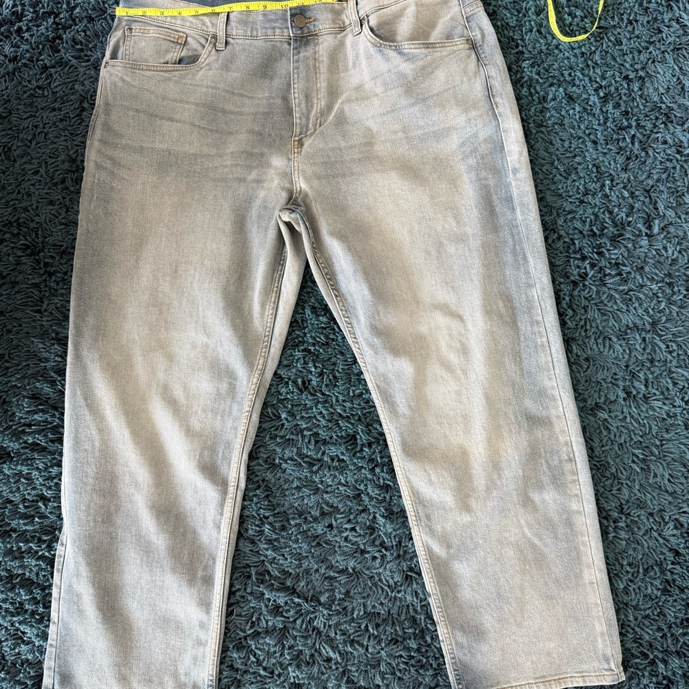 Falls Creek Men’s Light Blue Relaxed Stretch Denim Jeans Size 42 - Picture 2 of 10